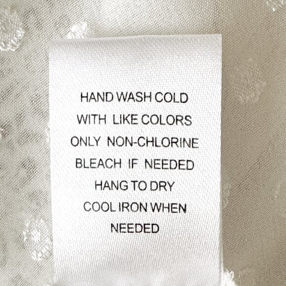 Daniel Rainn WHITE Sheer Swiss Dot Crochet Trim Tank Top - 3X - Picture 9 of 11